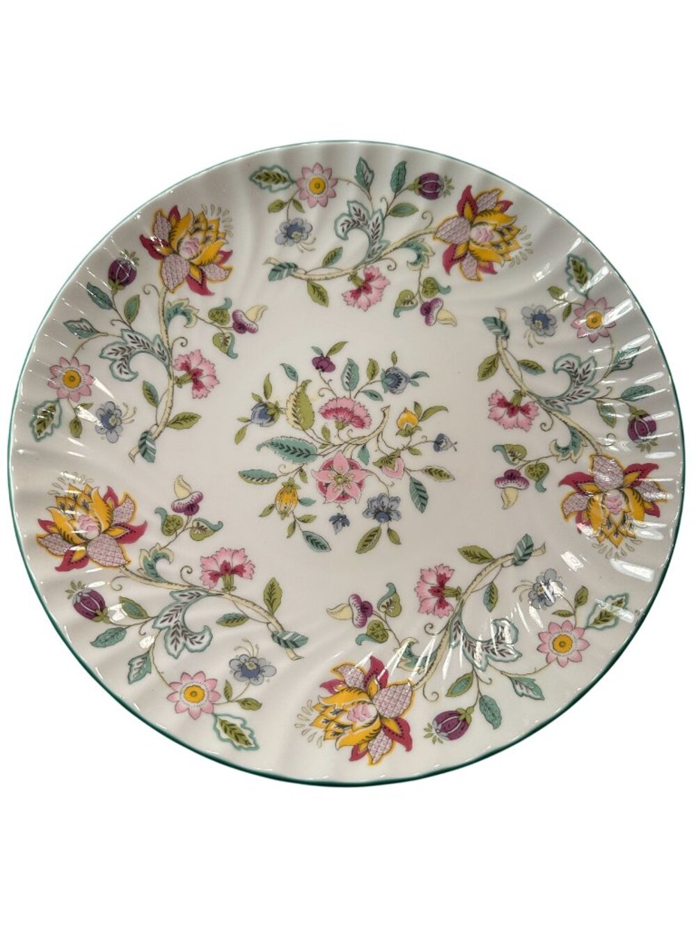 Minton Haddon Hall Bone China Salad Platter John Wadsworth Floral England